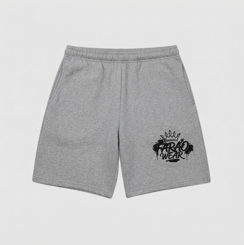 Regular Sweatshorts Gray & Black